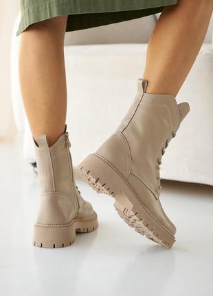 Жіночі черевики шкіряні зимові бежеві vikont 31, розмір: 36, 395 фото