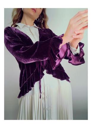 Шелк+район винтажный жакет бархатистый пиджак женский adini натуральный романтичный женский