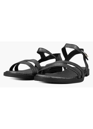 Босоножки жіночі графітові натуральна шкіра україна paradize - розмір 38 (24,7 см)