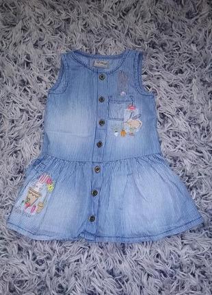 Легке плаття на дівчинку 9-12 місяців 80см