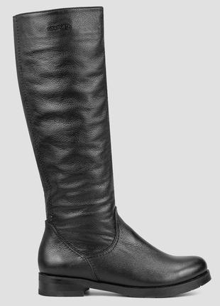 Сапоги женские зимние чёрные натуральная кожа украина  alromaro - размер 37 (24 см)  (модель: alr1587-286mkbl)7 фото