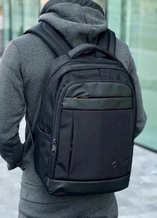 Мужской рюкзак городской для ноутбука черный серый удобный качественный2 фото