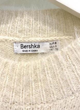 Укороченный пушистый джемпер bershka3 фото