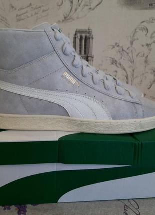 Высокие оригинальные кроссовки puma nyc suede mid park. большие размеры обуви 48 размер3 фото