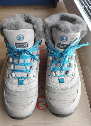 Женские зимние трекинговые водонепроницаемые ботинки merrell3 фото