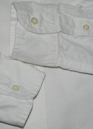 Белая рубашка с длинным рукавом,134,140, 10 лет2 фото