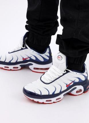 Чоловічі кросівки nike air max plus tn+ white blue 42-43