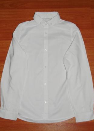 Белая рубашка с длинным рукавом,12 лет, 1521 фото