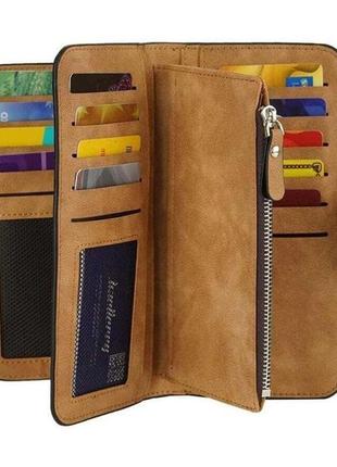 Женский кошелек клатч портмоне baellerry forever n2345, компактный кошелек девочке. цвет: коричневый3 фото