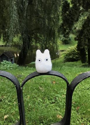 Тоторо totoro детеныш тоторо маленький белый тоторо фигурка миядзаки ghibli