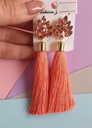 Серьги кисточки,серьги кисти