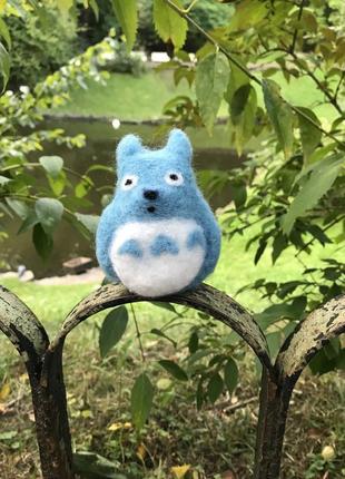 Тоторо з валяної вовни totoro аніме з шерсті прикраса для дому суверір подарунок тотем оберіг