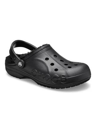 Мужские клоги crocs с мехом3 фото