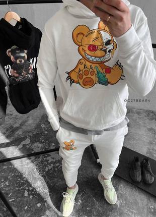 Спортивный костюм оверсайз белый