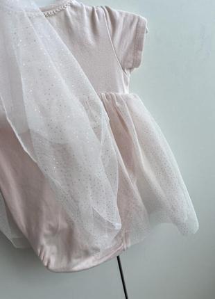 Плаття боді h&m, 62 , 2-4м , сукня фатінова , платтячко5 фото