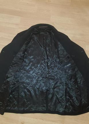 Giovanni galli черное двубортное пальто из шерсти4 фото