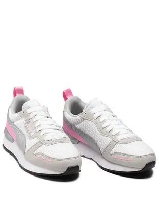 Кроссовки puma r78 24,5см размер 38,5 белые светлые оригинал пума