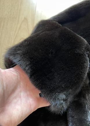 Шуба норочная avanti blackglama 44 размер, капишон кобра