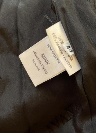 Шуба норочная avanti blackglama 44 размер, капишон кобра