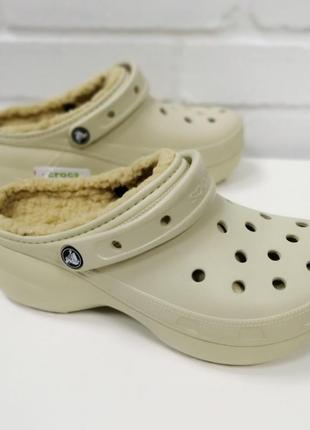 Crocs classic platform lined clog, оригинал