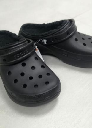 Crocs classic platform lined clog, оригинал2 фото