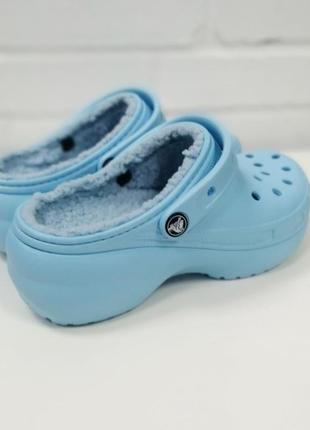 Crocs classic platform lined clog, оригинал4 фото