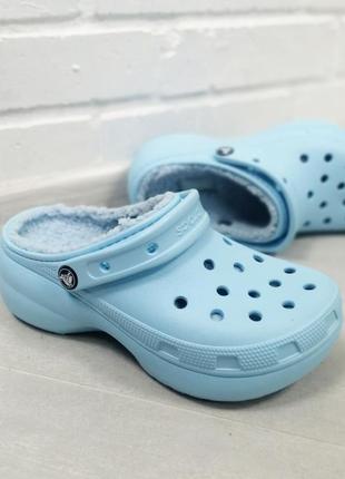 Crocs classic platform lined clog, оригінал