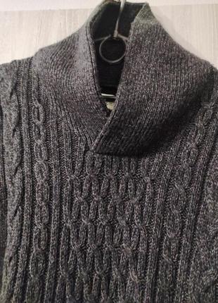 Large светр чоловічий, теплий светр сірого кольору2 фото