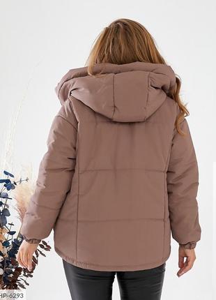 Жіноча осінн балонова коротка куртка,женская осенняя зимняя балоновая короткая куртка на молнии,тепла куртка4 фото