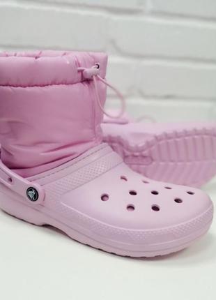 Зимові чоботи crocs classic lined neo puff boot , оригінал