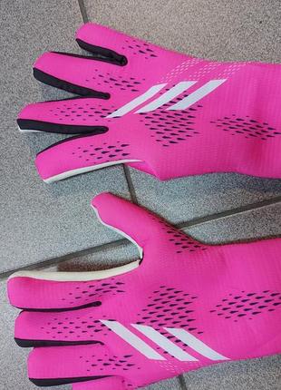 Многоцветные вратарские перчатки унисекс adidas x gl trn роз 11