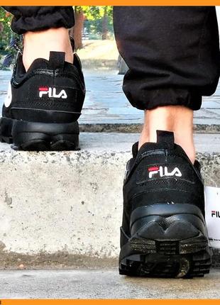 Кросівки fila disruptor чорні філа чоловічі (розміри: 42,43,44,45)3 фото