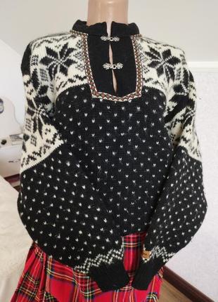 Свитер норвегия натуральная шерсть