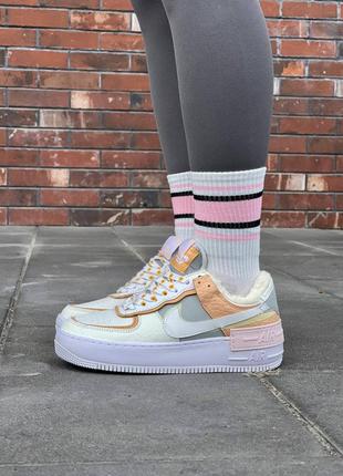 Кроссовки nike air force 1 shadow spruce aura fur1 фото