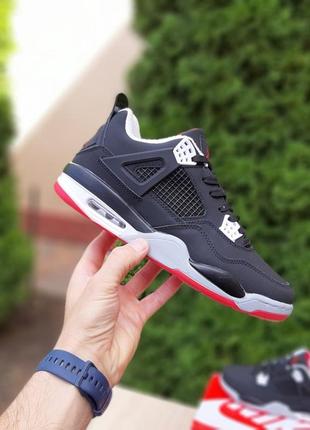 Шикарные зимние кроссовки  "nike air jordan 4 retro winter"6 фото