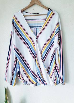 Натуральная блуза оверсайз с удлиненной спинкой george2 фото