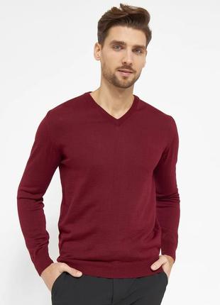 Кофта\джемпер strellson v-neck extrafine merino wool jumper