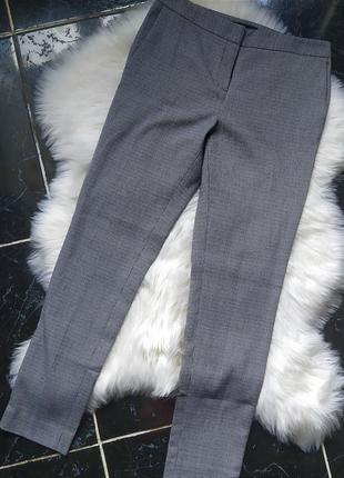 Стильные классические брюки брюки в мелкую клетку1 фото