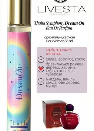 Женская парфюмированная вода dream on thalia, 35 мл