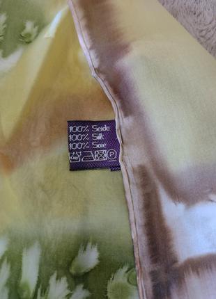 Шелковый платок ручной окрас тай-дай.5 фото
