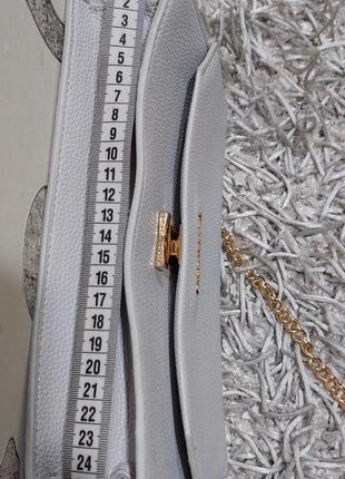 Белая сумка valentino на ремне spinge satchel5 фото