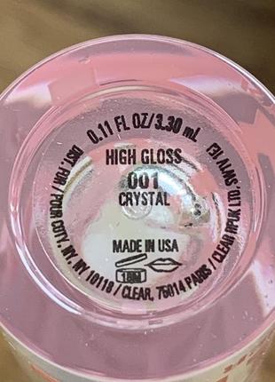 Блиск для губ kylie cosmetics high gloss crystal 3.3 ml2 фото