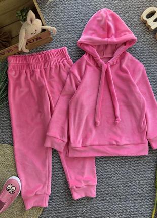 Велюровый подростковый костюм