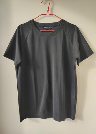 Футболка спортивная мужская черная atrium, размер l, xl