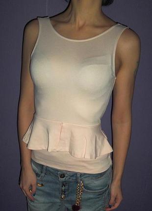 Майка з баскою zara