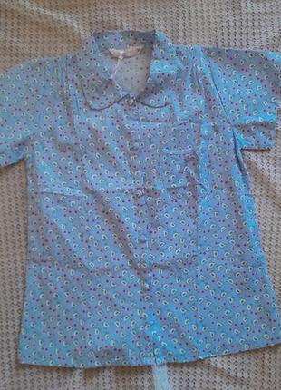 Милая рубашка блуза в птичках пижама secret possessions от primark2 фото