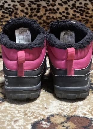 Классные термо ботинки кроссовки quechua waterproof snow5 фото