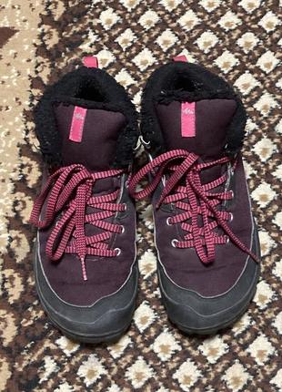 Классные термо ботинки кроссовки quechua waterproof snow7 фото