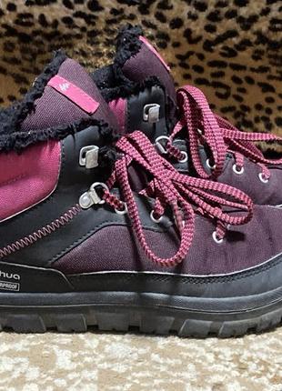 Классные термо ботинки кроссовки quechua waterproof snow2 фото