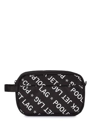 Текстильная дорожная сумка - тревелкейс poolparty  черная